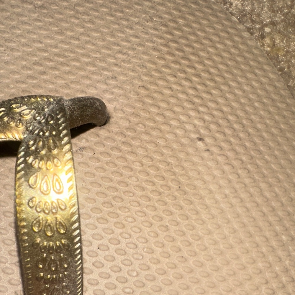 J. Crew Gold Flip Flops - Picture 4 of 4